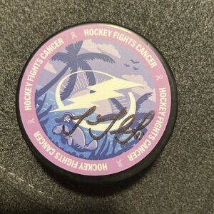 Tampa Bay Lightning Signed Puck